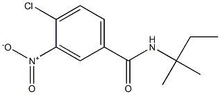 4-chloro-N-(2-methylbutan-2-yl)-3-nitrobenzamide Structure