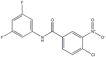 4-chloro-N-(3,5-difluorophenyl)-3-nitrobenzamide Structure