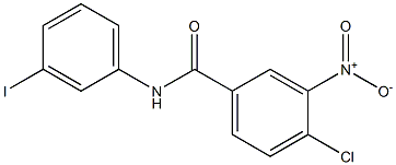 4-chloro-N-(3-iodophenyl)-3-nitrobenzamide Structure