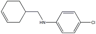 4-chloro-N-(cyclohex-3-en-1-ylmethyl)aniline 구조식 이미지