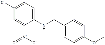 4-chloro-N-[(4-methoxyphenyl)methyl]-2-nitroaniline 구조식 이미지