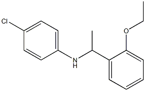 4-chloro-N-[1-(2-ethoxyphenyl)ethyl]aniline Structure