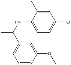 4-chloro-N-[1-(3-methoxyphenyl)ethyl]-2-methylaniline 구조식 이미지