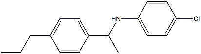 4-chloro-N-[1-(4-propylphenyl)ethyl]aniline 구조식 이미지