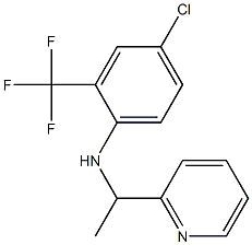4-chloro-N-[1-(pyridin-2-yl)ethyl]-2-(trifluoromethyl)aniline Structure