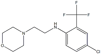 4-chloro-N-[2-(morpholin-4-yl)ethyl]-2-(trifluoromethyl)aniline Structure