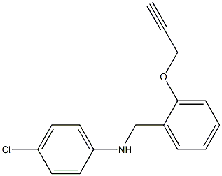 4-chloro-N-{[2-(prop-2-yn-1-yloxy)phenyl]methyl}aniline Structure