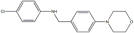 4-chloro-N-{[4-(morpholin-4-yl)phenyl]methyl}aniline 구조식 이미지