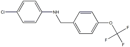 4-chloro-N-{[4-(trifluoromethoxy)phenyl]methyl}aniline Structure