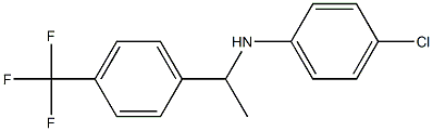4-chloro-N-{1-[4-(trifluoromethyl)phenyl]ethyl}aniline 구조식 이미지
