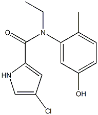 4-chloro-N-ethyl-N-(5-hydroxy-2-methylphenyl)-1H-pyrrole-2-carboxamide 구조식 이미지