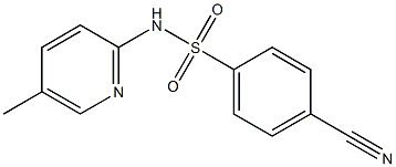 4-cyano-N-(5-methylpyridin-2-yl)benzene-1-sulfonamide Structure