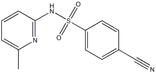 4-cyano-N-(6-methylpyridin-2-yl)benzene-1-sulfonamide Structure