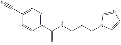 4-cyano-N-[3-(1H-imidazol-1-yl)propyl]benzamide Structure