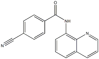 4-cyano-N-quinolin-8-ylbenzamide Structure