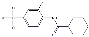 4-cyclohexaneamido-3-methylbenzene-1-sulfonyl chloride 구조식 이미지