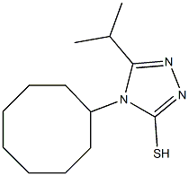 4-cyclooctyl-5-(propan-2-yl)-4H-1,2,4-triazole-3-thiol Structure