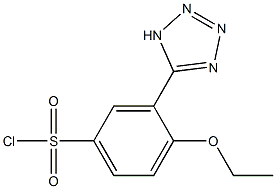 4-ethoxy-3-(1H-tetrazol-5-yl)benzenesulfonyl chloride Structure