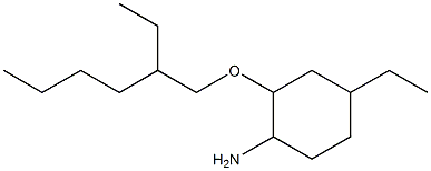 4-ethyl-2-[(2-ethylhexyl)oxy]cyclohexan-1-amine 구조식 이미지