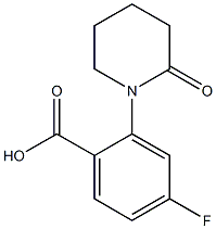 4-fluoro-2-(2-oxopiperidin-1-yl)benzoic acid Structure