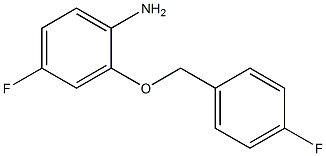 4-fluoro-2-[(4-fluorobenzyl)oxy]aniline 구조식 이미지