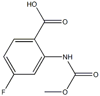 4-fluoro-2-[(methoxycarbonyl)amino]benzoic acid Structure