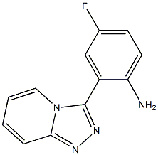 4-fluoro-2-[1,2,4]triazolo[4,3-a]pyridin-3-ylaniline Structure