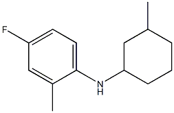 4-fluoro-2-methyl-N-(3-methylcyclohexyl)aniline Structure