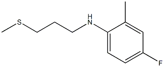 4-fluoro-2-methyl-N-[3-(methylsulfanyl)propyl]aniline 구조식 이미지