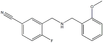 4-fluoro-3-({[(2-methoxyphenyl)methyl]amino}methyl)benzonitrile Structure