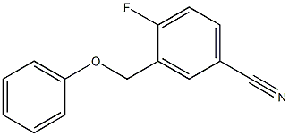 4-fluoro-3-(phenoxymethyl)benzonitrile Structure