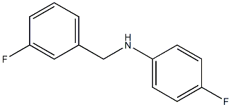 4-fluoro-N-[(3-fluorophenyl)methyl]aniline 구조식 이미지