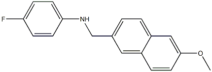 4-fluoro-N-[(6-methoxynaphthalen-2-yl)methyl]aniline Structure