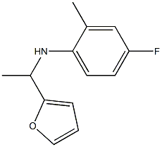 4-fluoro-N-[1-(furan-2-yl)ethyl]-2-methylaniline 구조식 이미지