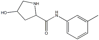 4-hydroxy-N-(3-methylphenyl)pyrrolidine-2-carboxamide 구조식 이미지