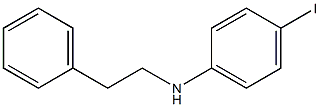 4-iodo-N-(2-phenylethyl)aniline 구조식 이미지