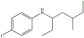 4-iodo-N-(5-methylheptan-3-yl)aniline Structure