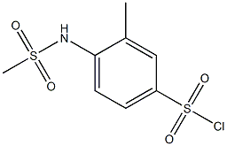 4-methanesulfonamido-3-methylbenzene-1-sulfonyl chloride 구조식 이미지