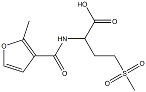 4-methanesulfonyl-2-[(2-methylfuran-3-yl)formamido]butanoic acid Structure