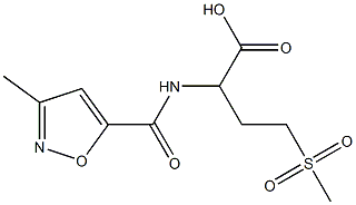 4-methanesulfonyl-2-[(3-methyl-1,2-oxazol-5-yl)formamido]butanoic acid 구조식 이미지