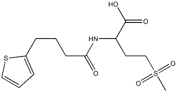 4-methanesulfonyl-2-[4-(thiophen-2-yl)butanamido]butanoic acid 구조식 이미지