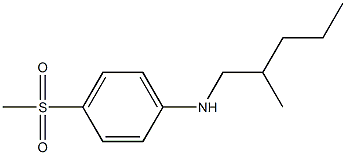 4-methanesulfonyl-N-(2-methylpentyl)aniline Structure