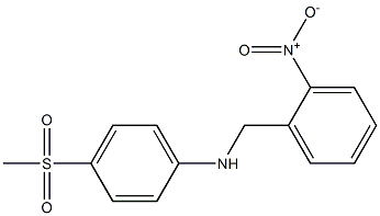 4-methanesulfonyl-N-[(2-nitrophenyl)methyl]aniline Structure