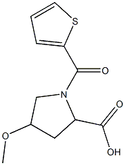 4-methoxy-1-(thien-2-ylcarbonyl)pyrrolidine-2-carboxylic acid 구조식 이미지