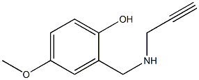 4-methoxy-2-[(prop-2-yn-1-ylamino)methyl]phenol 구조식 이미지