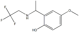 4-methoxy-2-{1-[(2,2,2-trifluoroethyl)amino]ethyl}phenol Structure