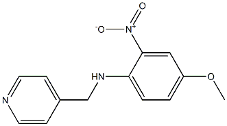 4-methoxy-2-nitro-N-(pyridin-4-ylmethyl)aniline 구조식 이미지