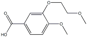 4-methoxy-3-(2-methoxyethoxy)benzoic acid 구조식 이미지