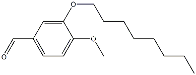 4-methoxy-3-(octyloxy)benzaldehyde 구조식 이미지