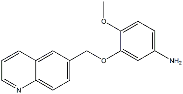 4-methoxy-3-(quinolin-6-ylmethoxy)aniline Structure